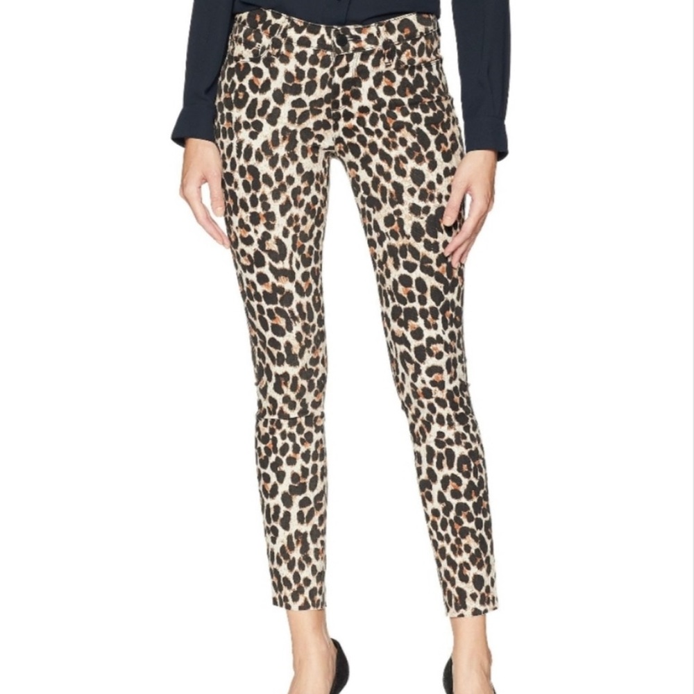 PAIGE Verdugo Ankle Sahara Leopard Jeans 31